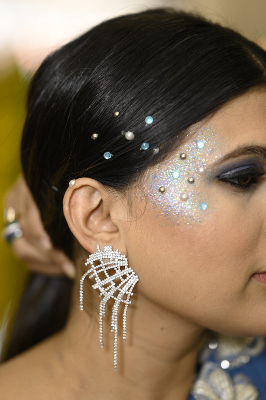 Glam spherical Design Dangling Earrings