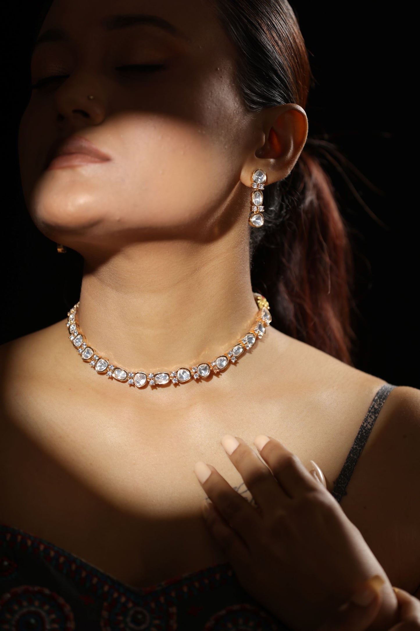 Kundan Polki Choker Neckpiece