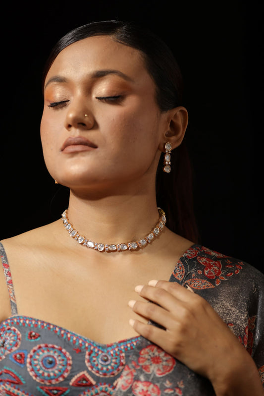 Kundan Polki Choker Neckpiece