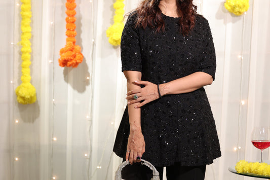 Square Shape Ring With White stone Border