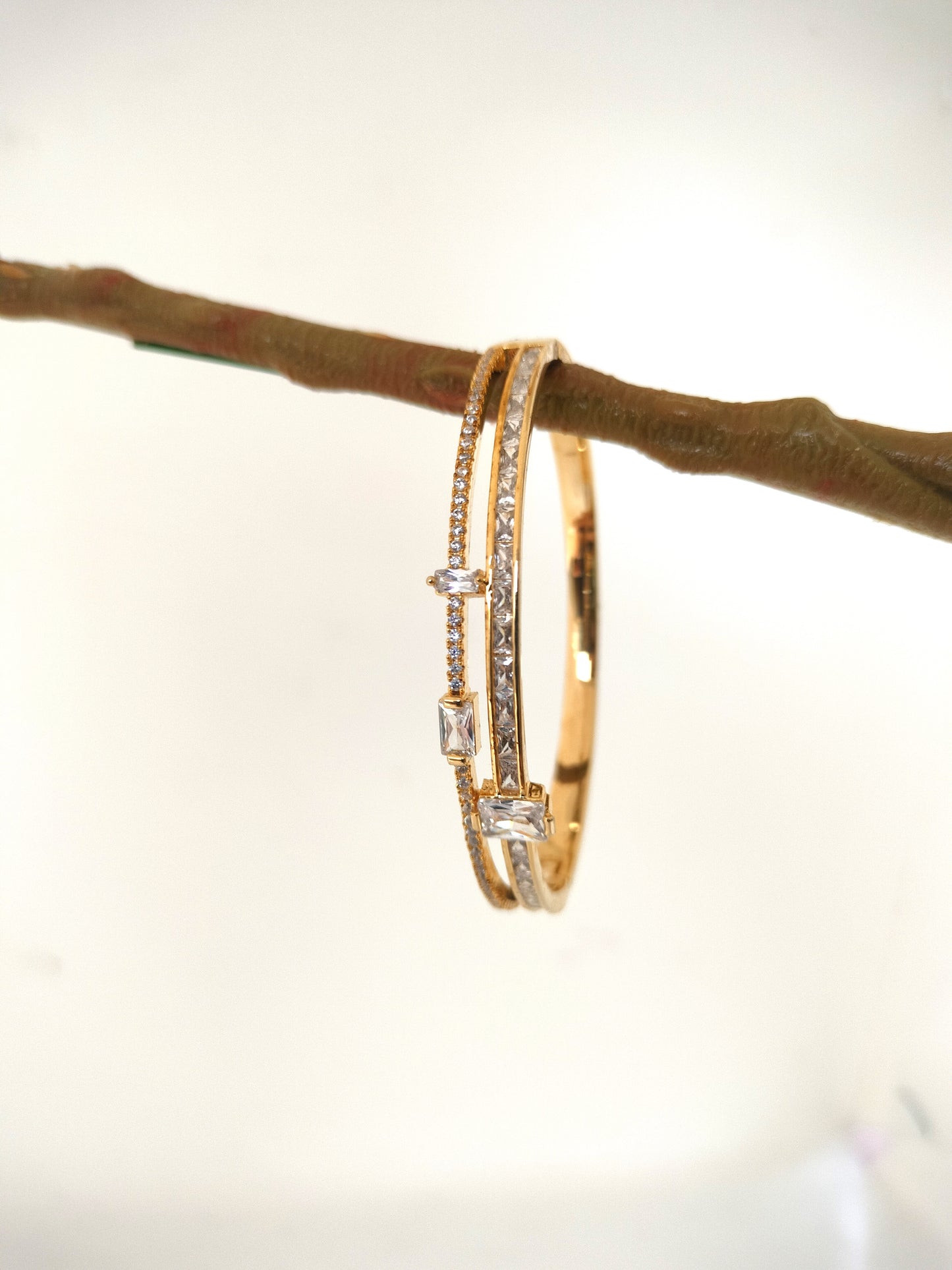 Golden Bracelet With Stone