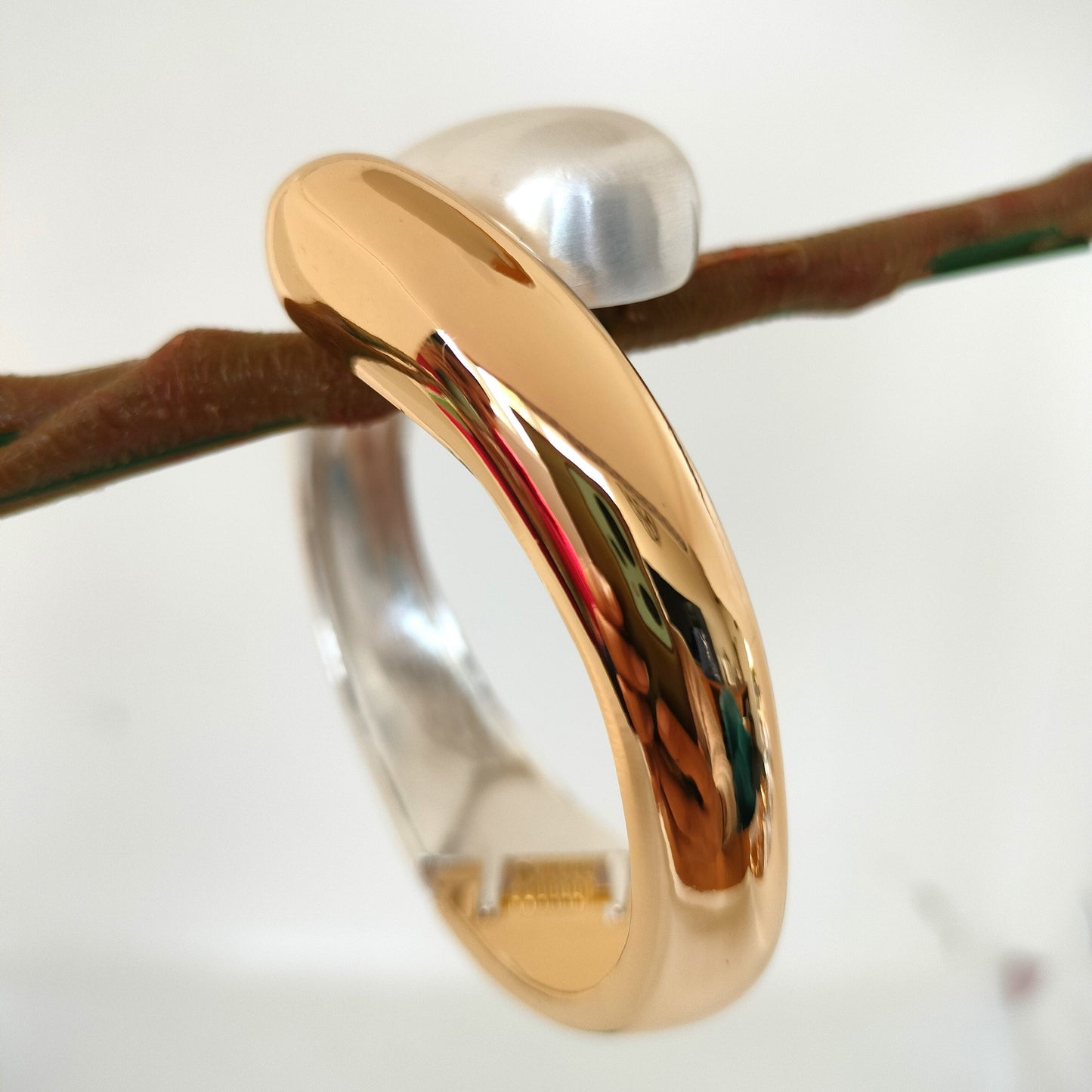 Twin Layer White Golden Bracelet