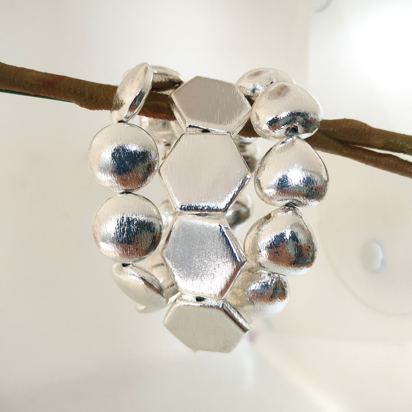 Three Leyar Stainless Steel Silver Bracelet