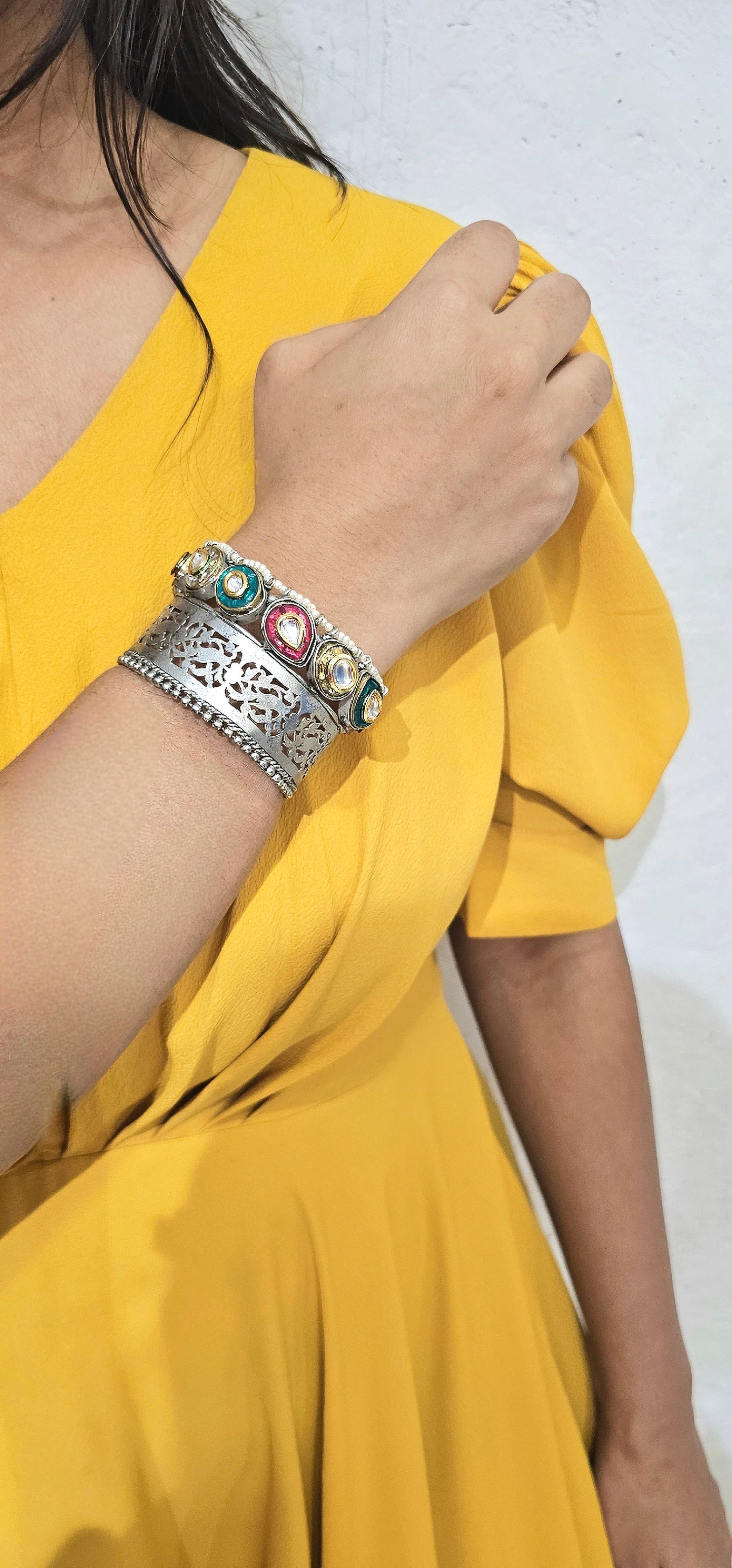 Silver Bracelet With Stone