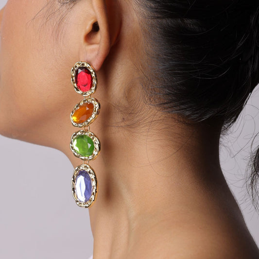 Diamond Dangel Drop Earring