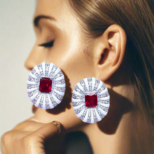 Radiant Halo Earrings