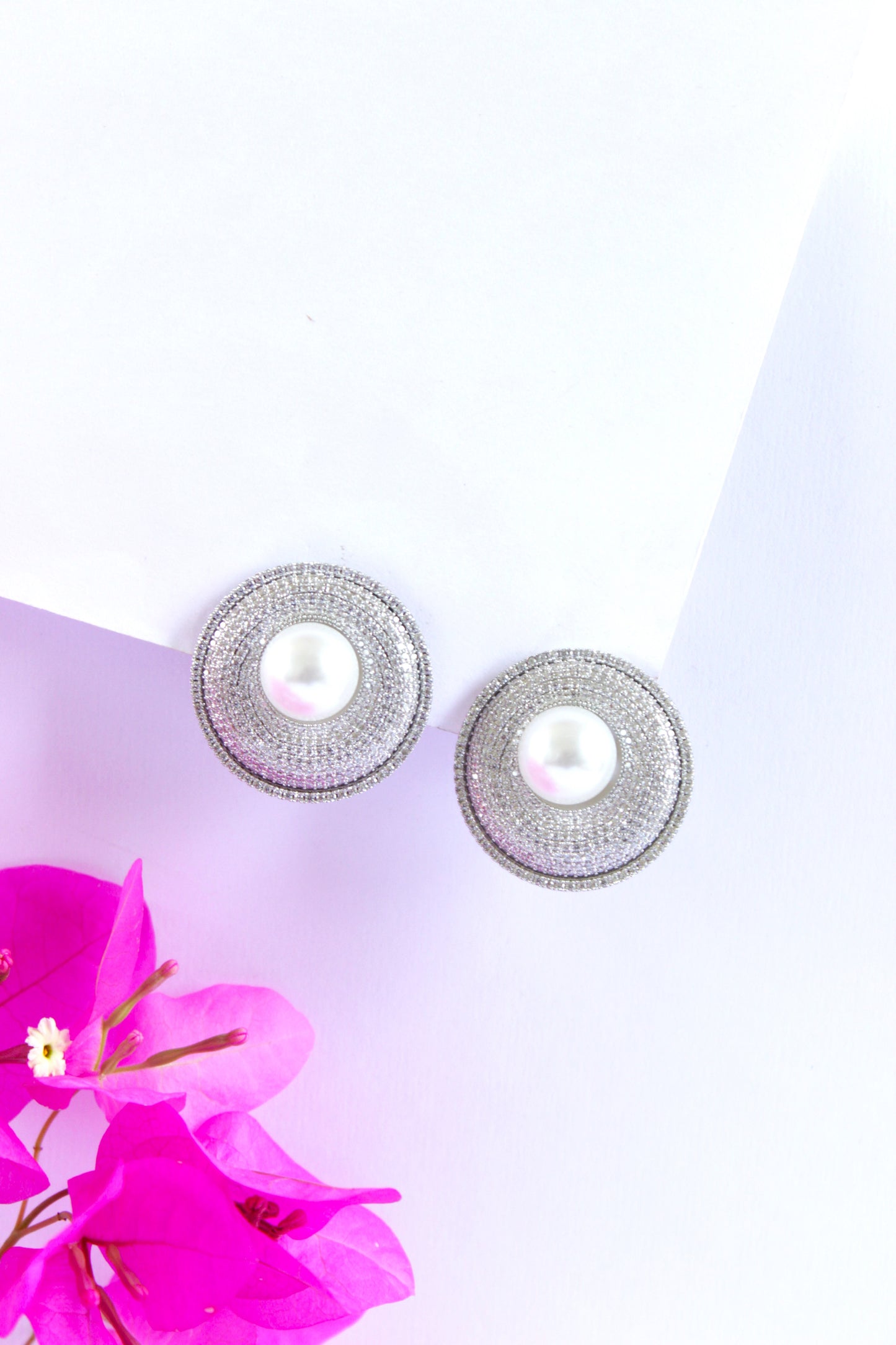 Shimmering Pearl Studs