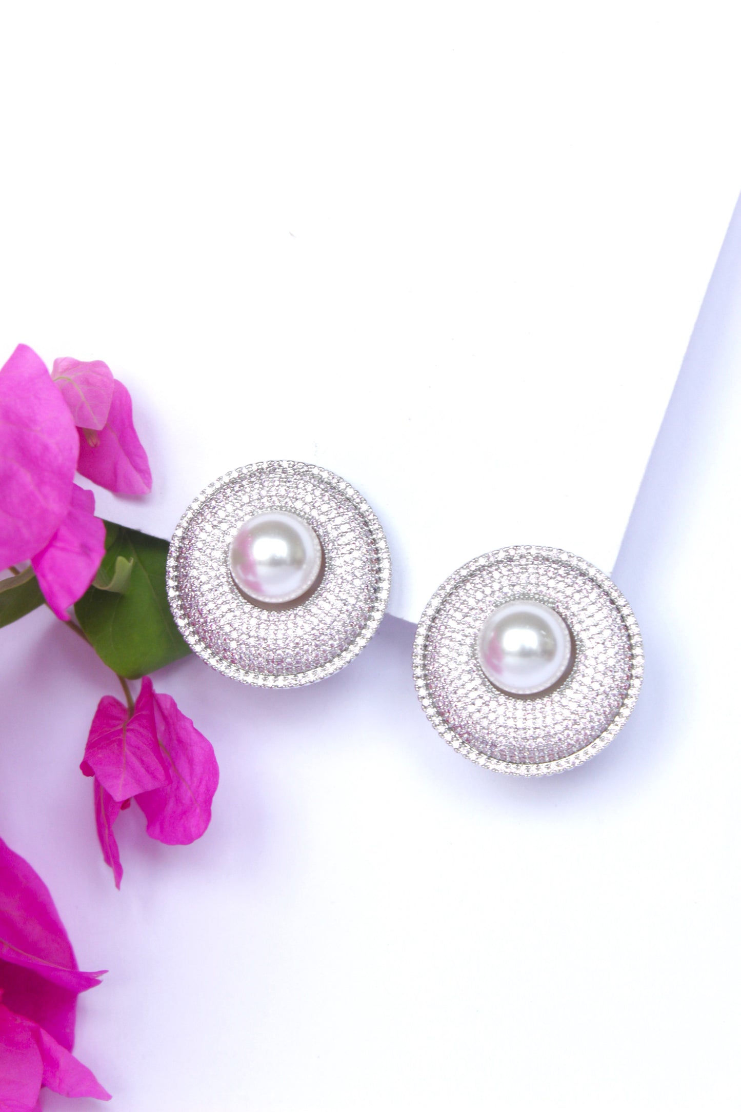 Shimmering Pearl Studs