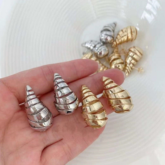 Golden Stud Earring