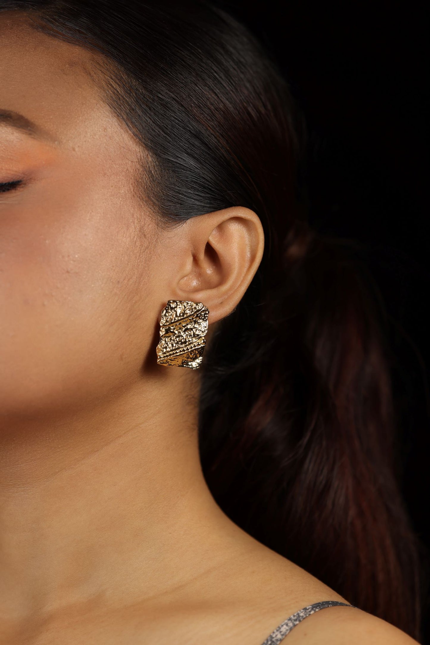 Golden Stud Earring