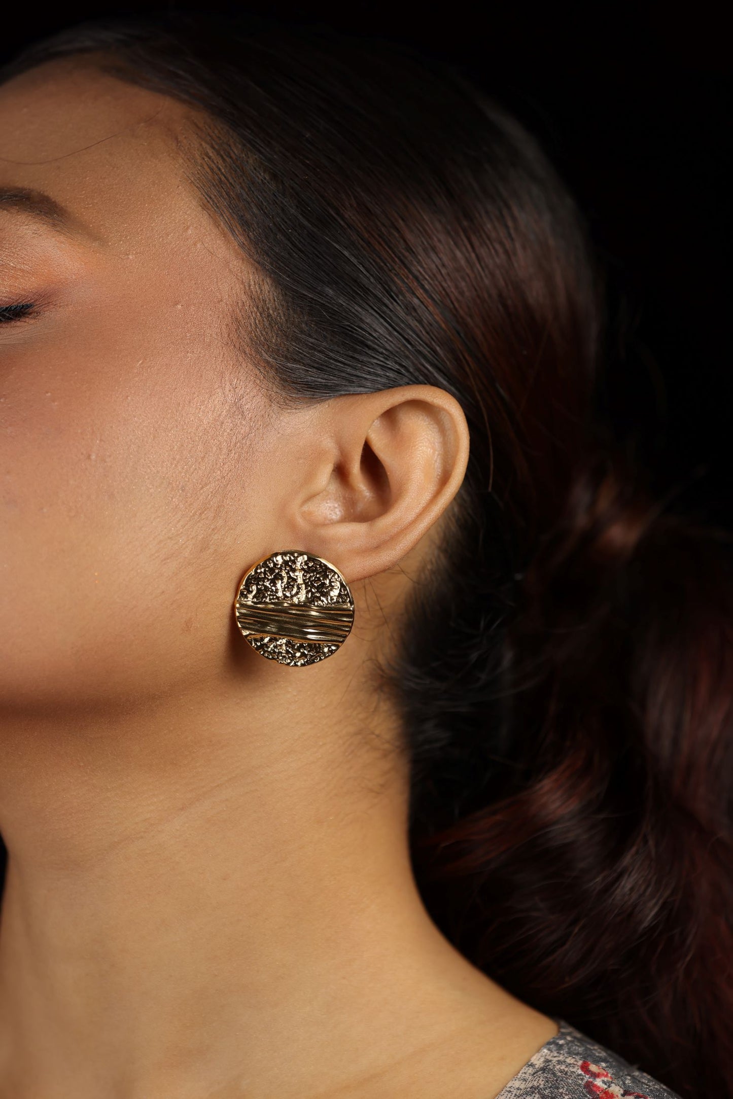 Golden Stud Earring