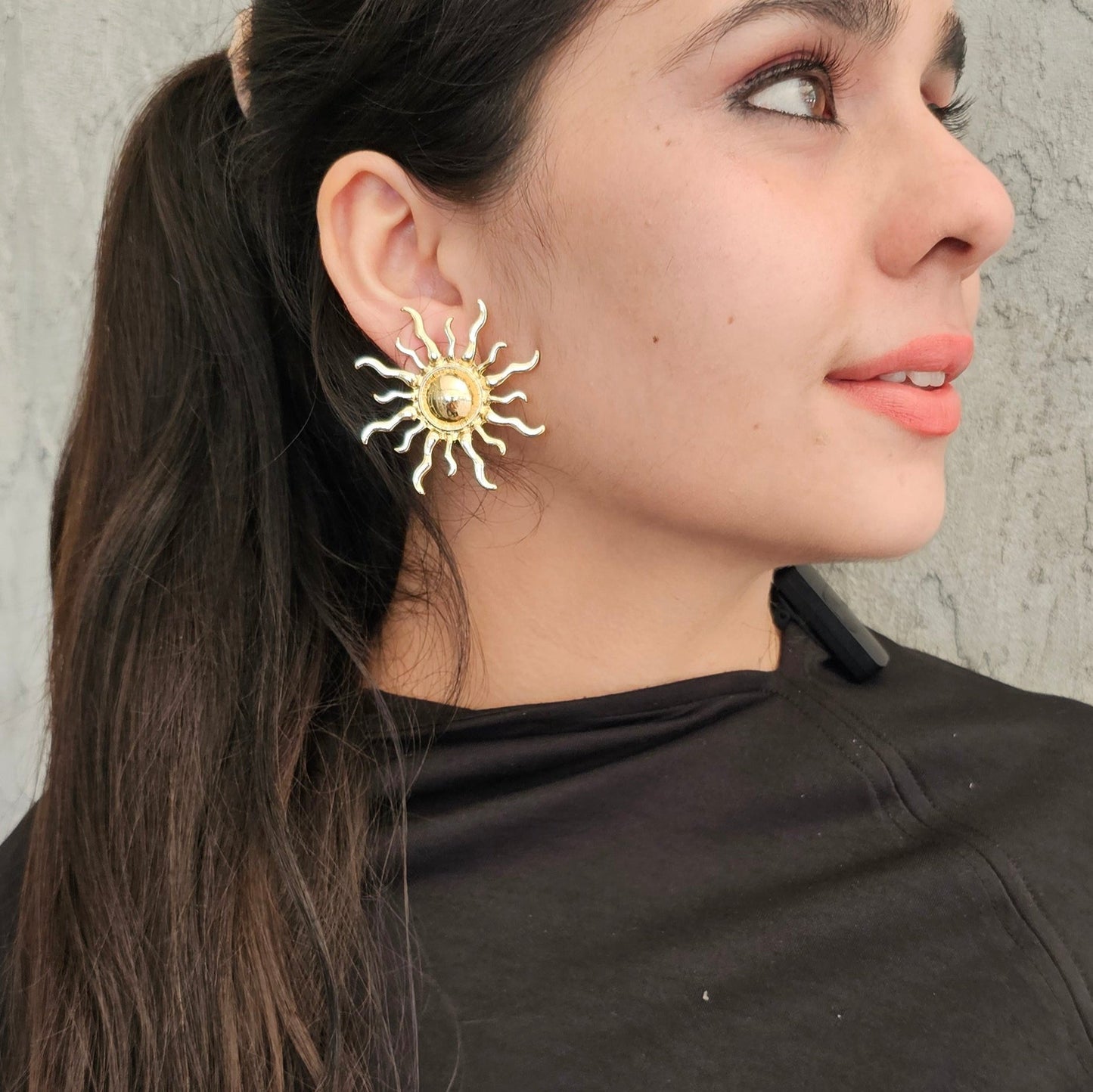 Golden Stud Earring