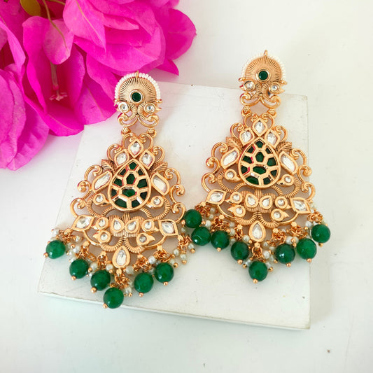 Golden Earring With Stone