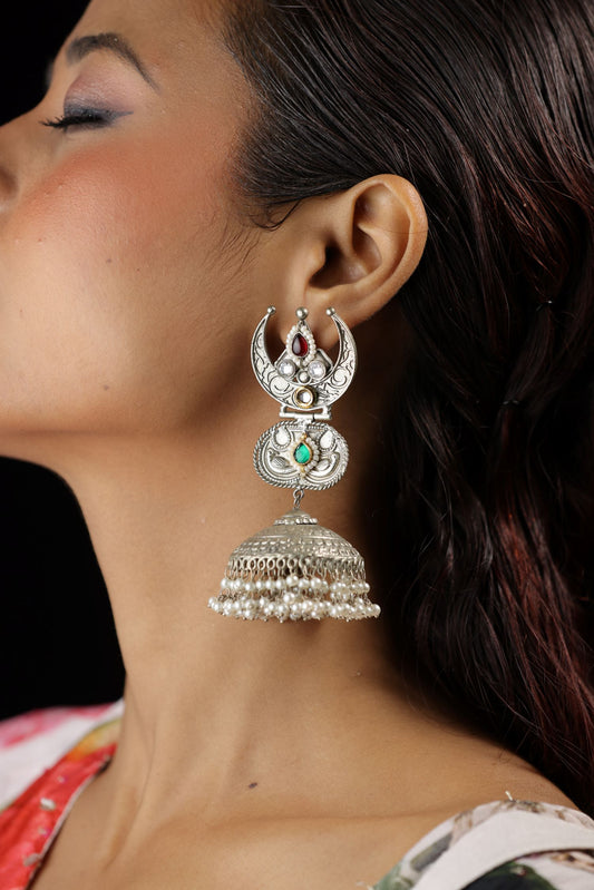 Golden Long Jhumka Earring