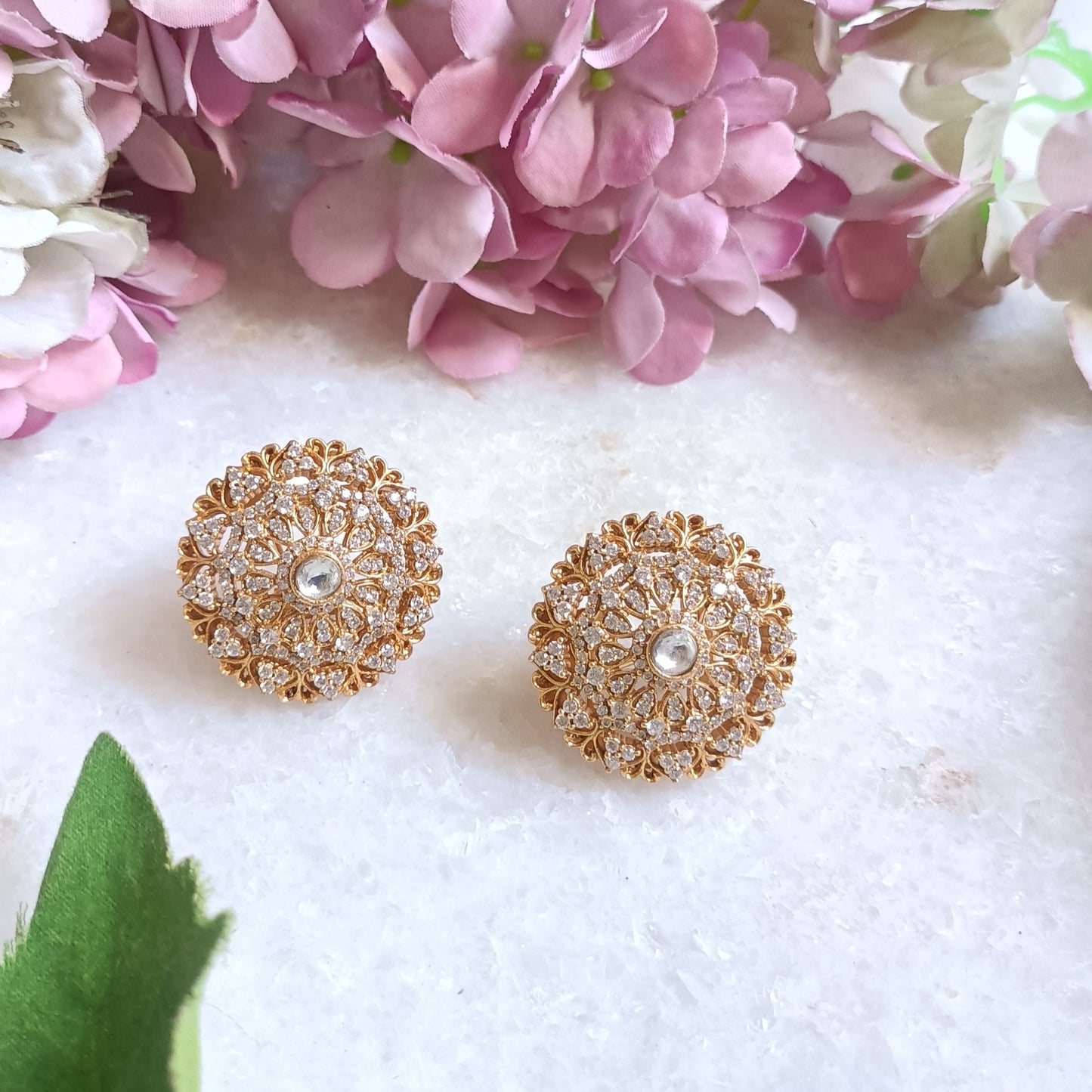 Golden Stud Earring