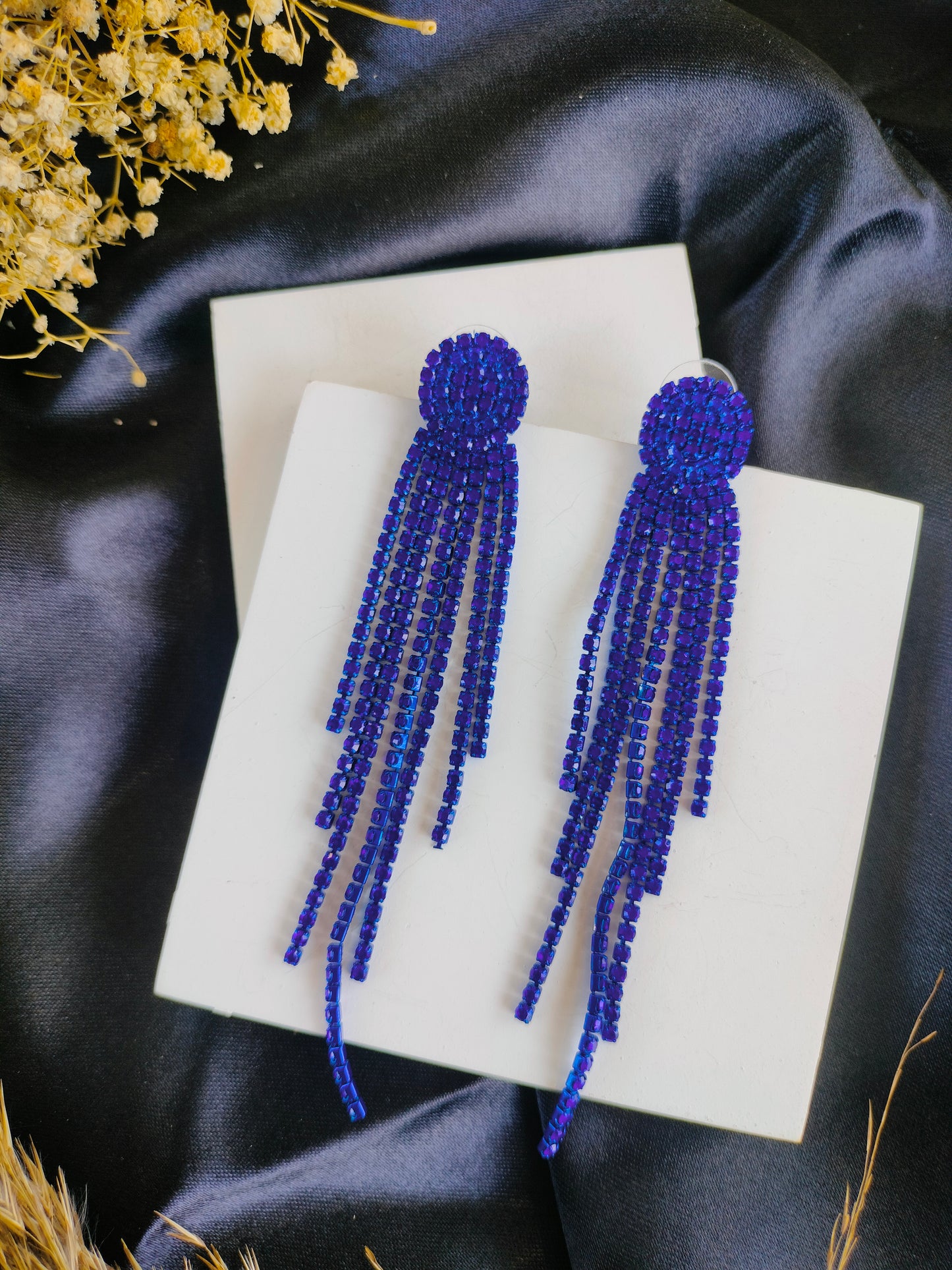 Rhinestone Tassel Earring