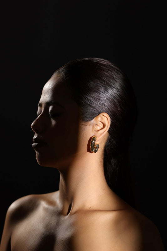 Punk irregular hoop earring