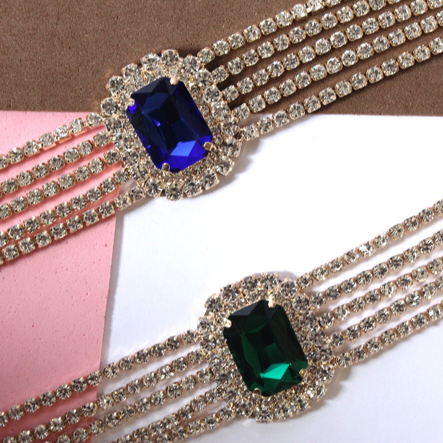 Crystal Stone Choker Necklace