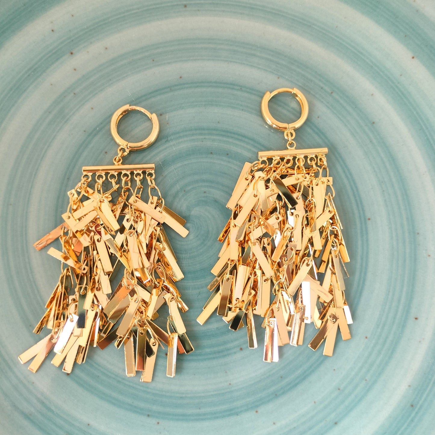 Multilayer Sequins Tassel Earring