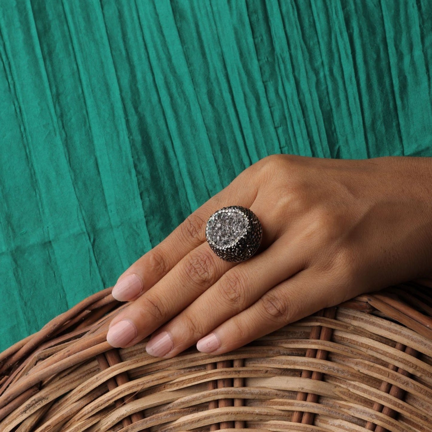 Black & White Stone Ring