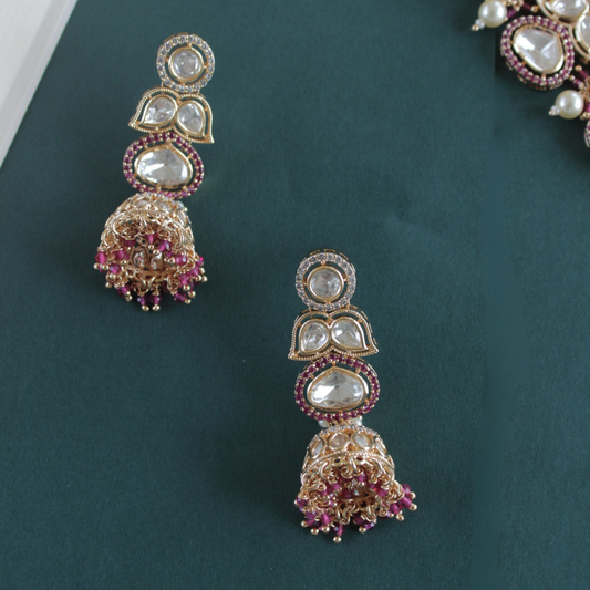 Pearl Bloom Polki Choker Set