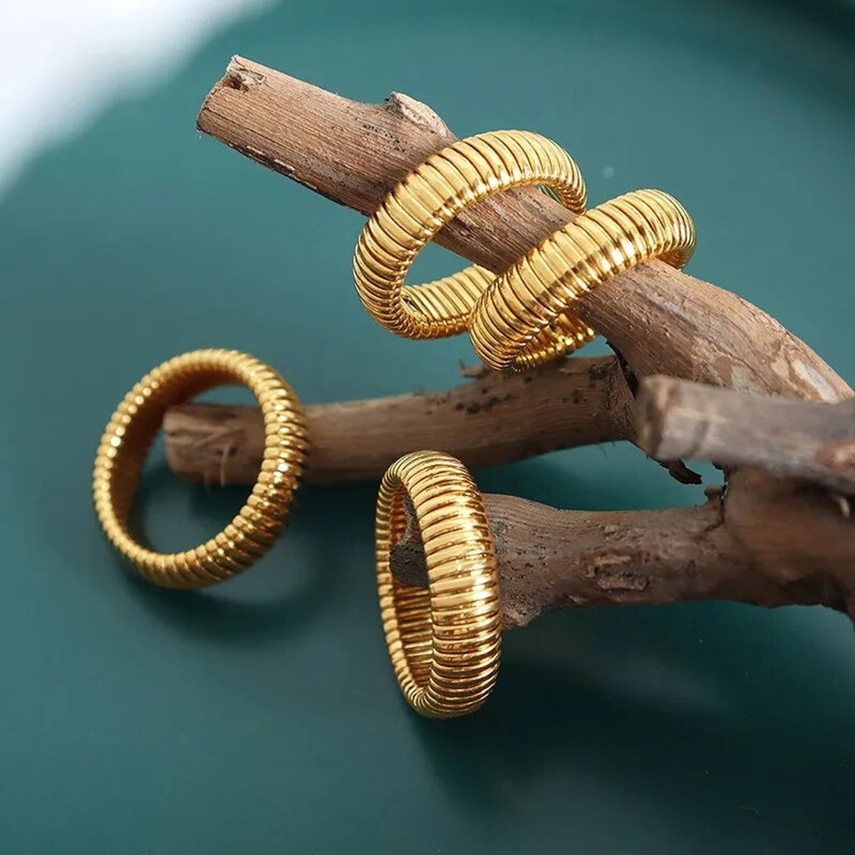 Stretchable Snake Stainless Steel Ring