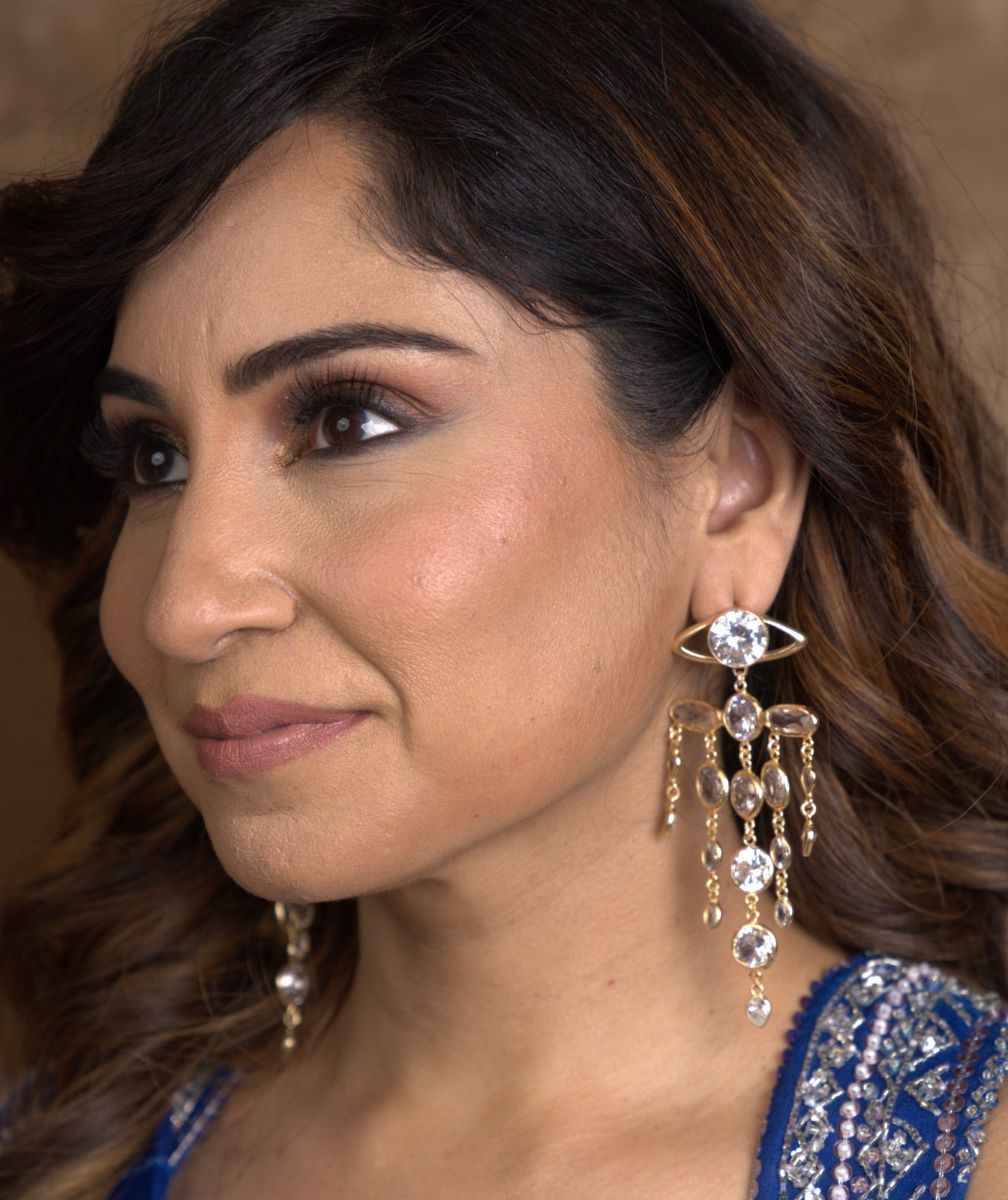 Zircon Dangle Drop Earring