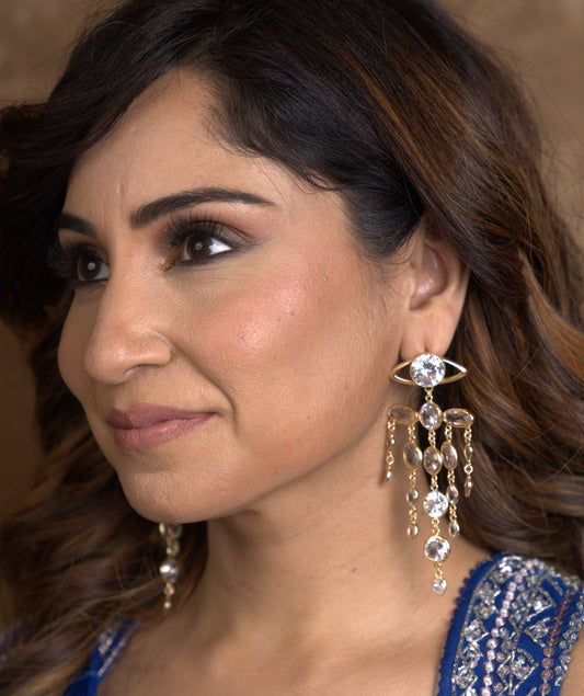 Zircon Dangle Drop Earring