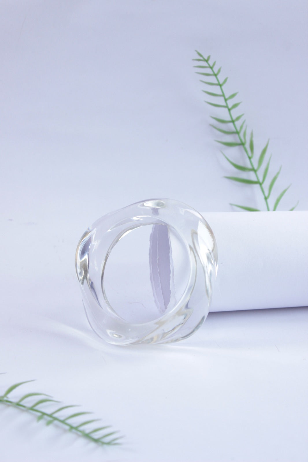 Chunky translucent bracelets with glossy finished colours