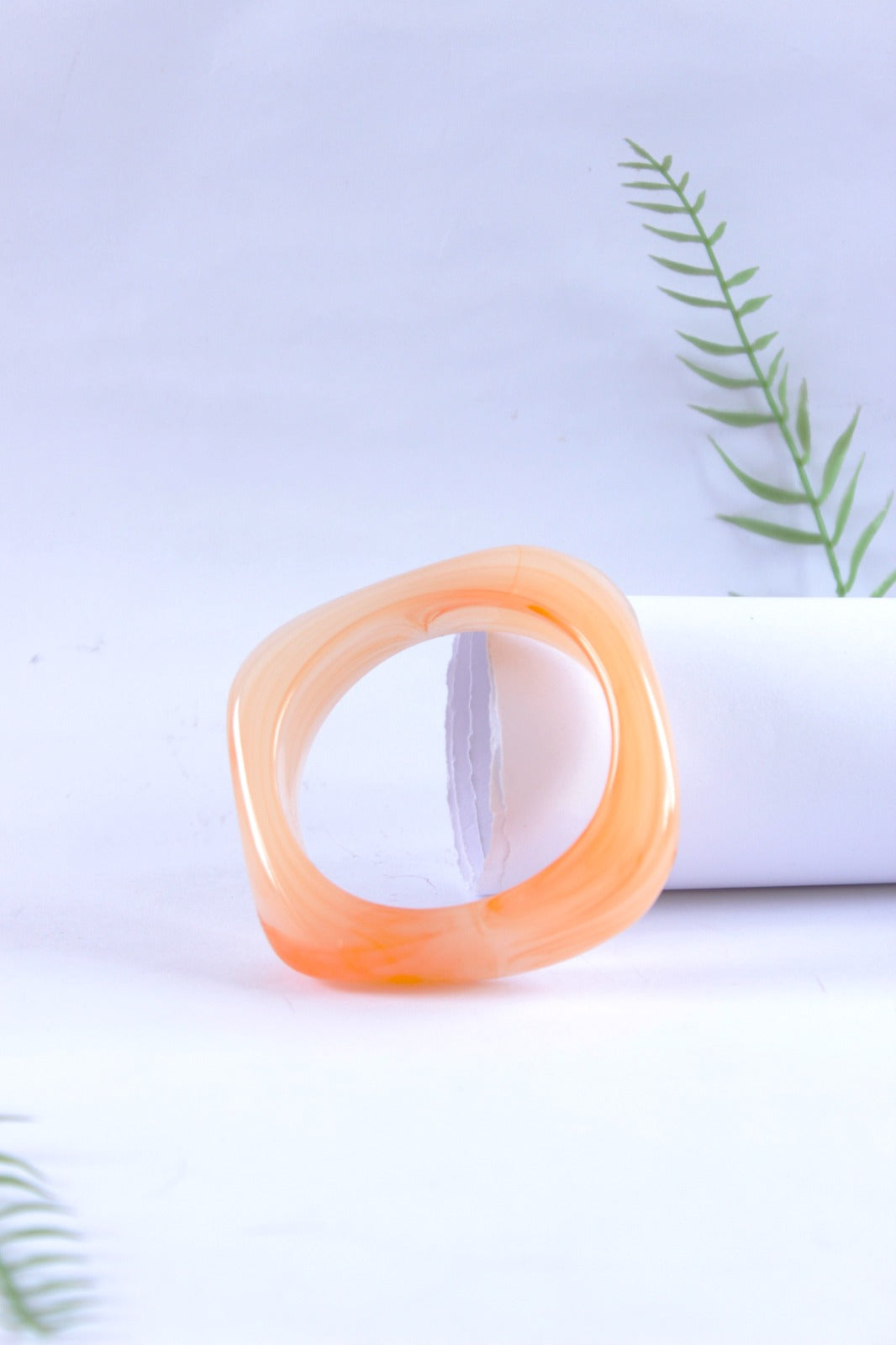Chunky translucent bracelets with glossy finished colours