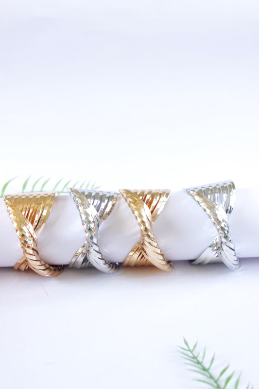 Golden Silver Chunky Bracelet