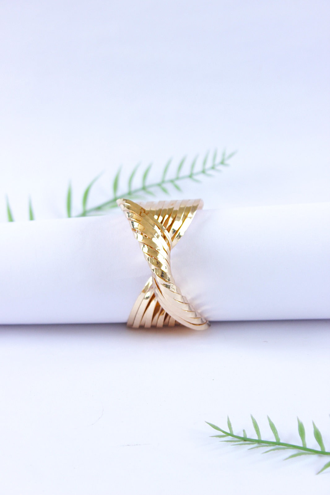 Golden Silver Chunky Bracelet