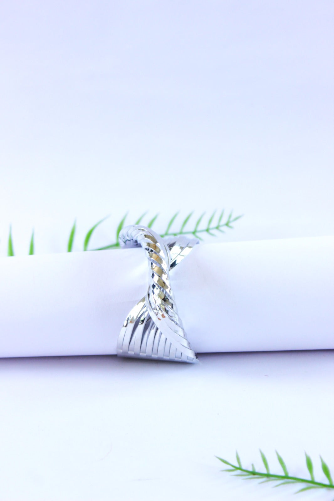 Golden Silver Chunky Bracelet