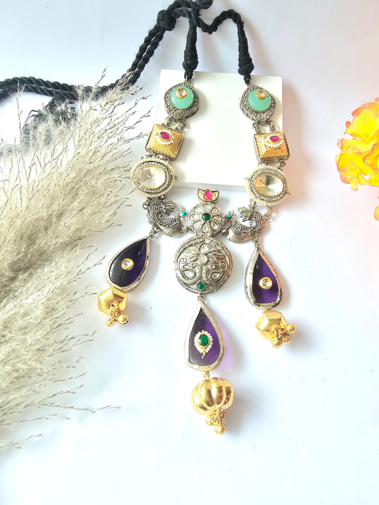 Silver Long Neckpiece