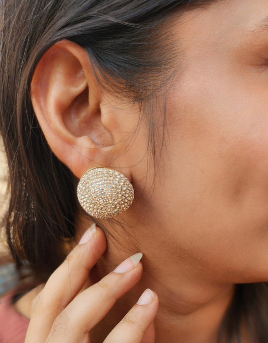 Statement Crystal Ball Earring