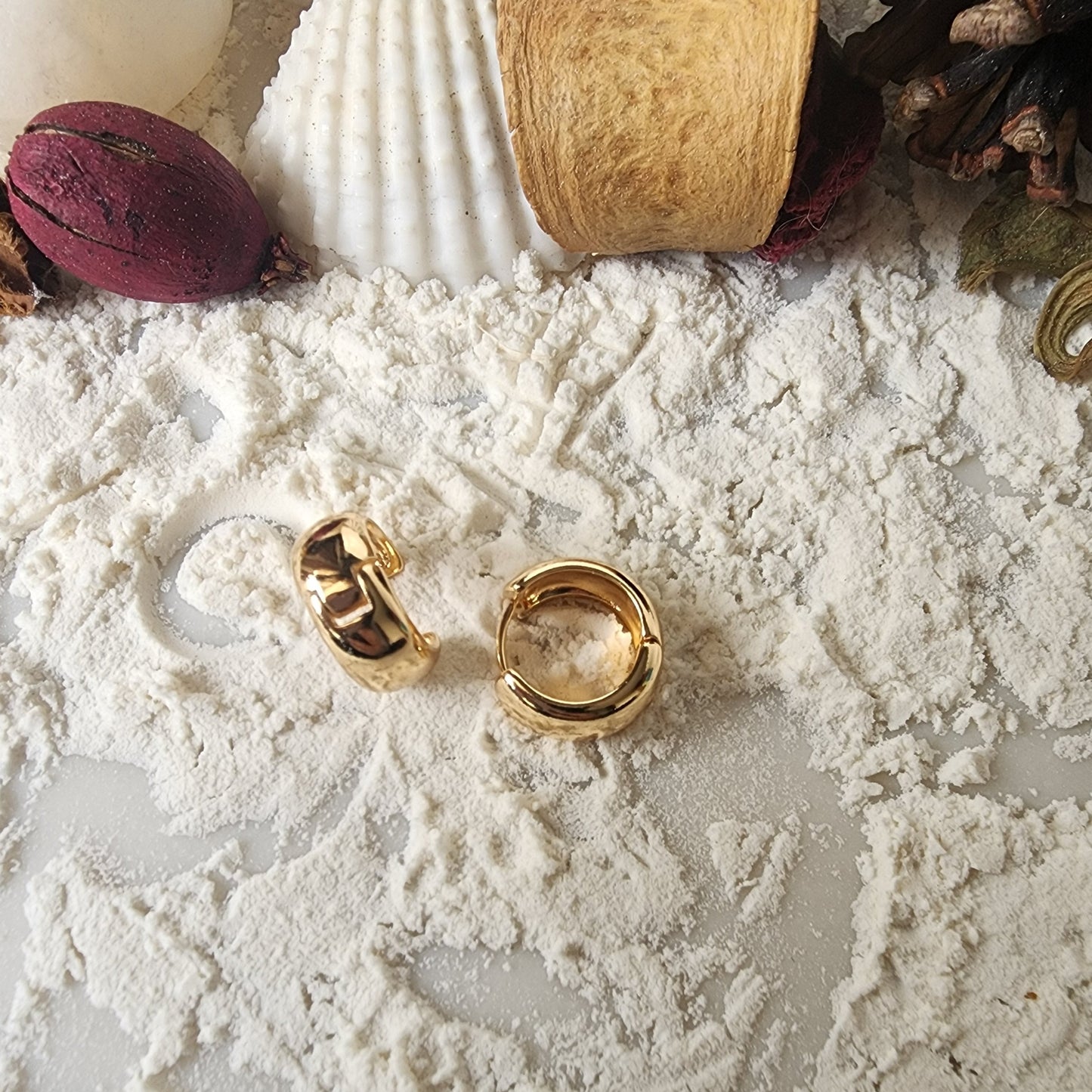 Golden Kaju Bali Hoops