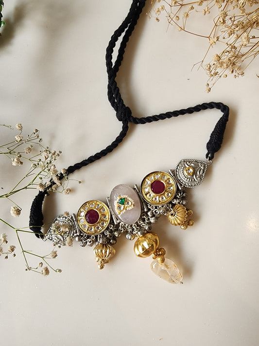 Small Choker With Rubellite Stone