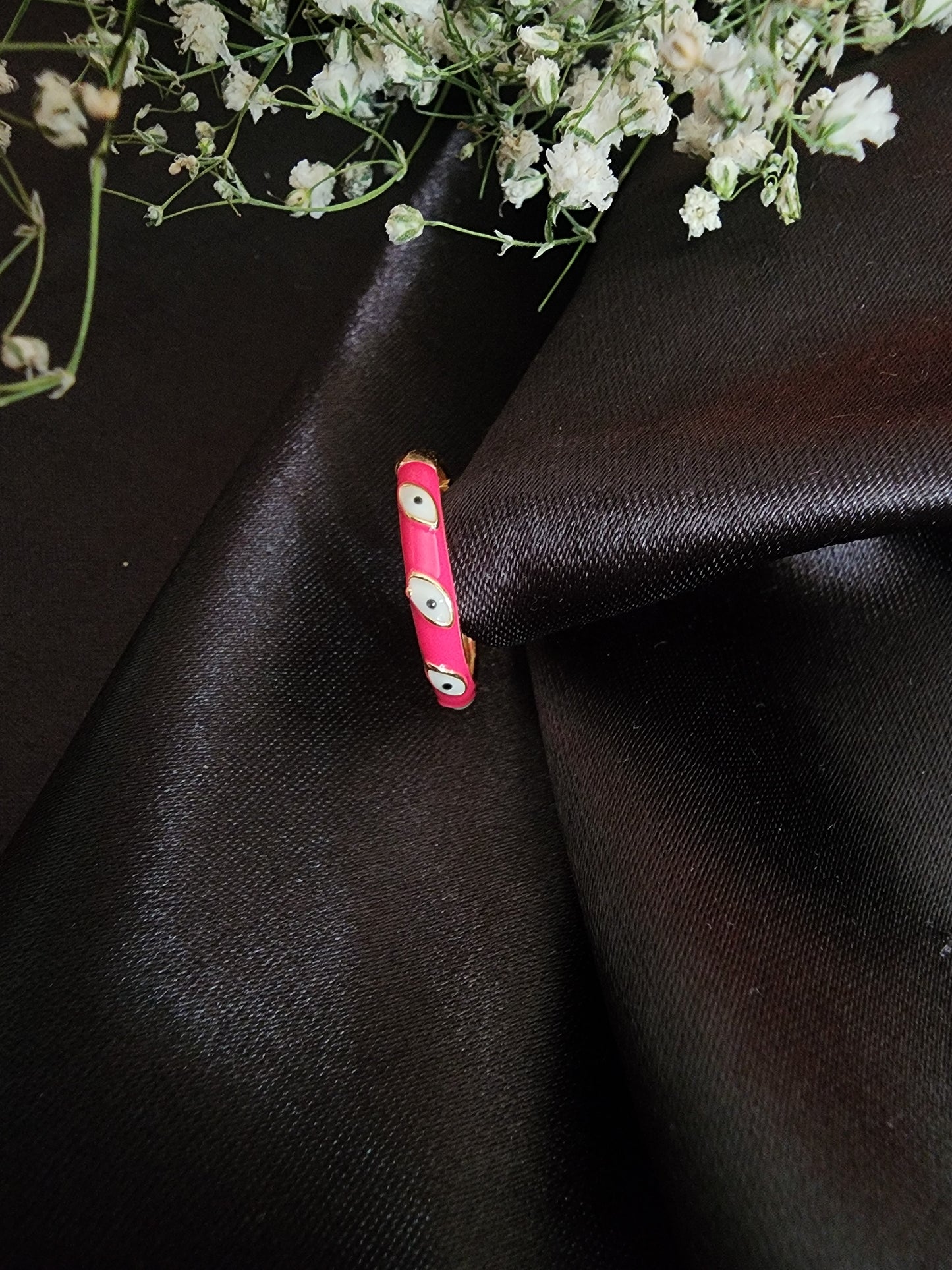 Enamel Evil Eye Ring