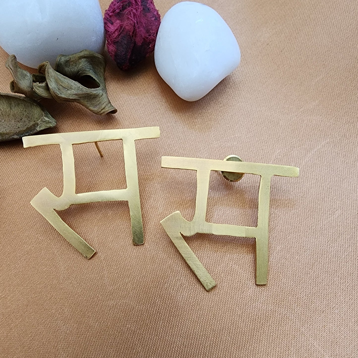 Hindi Alphabet Earring