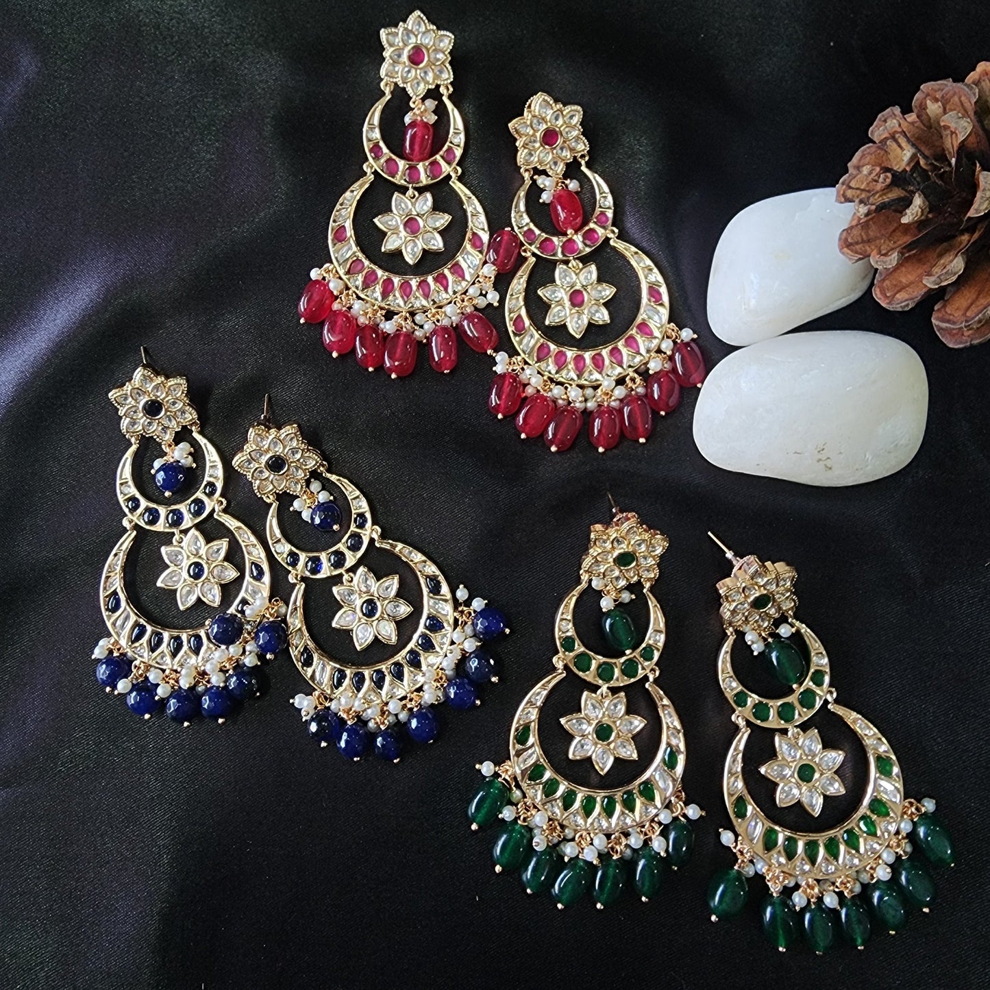 Ruby Stone Chandelier Earring