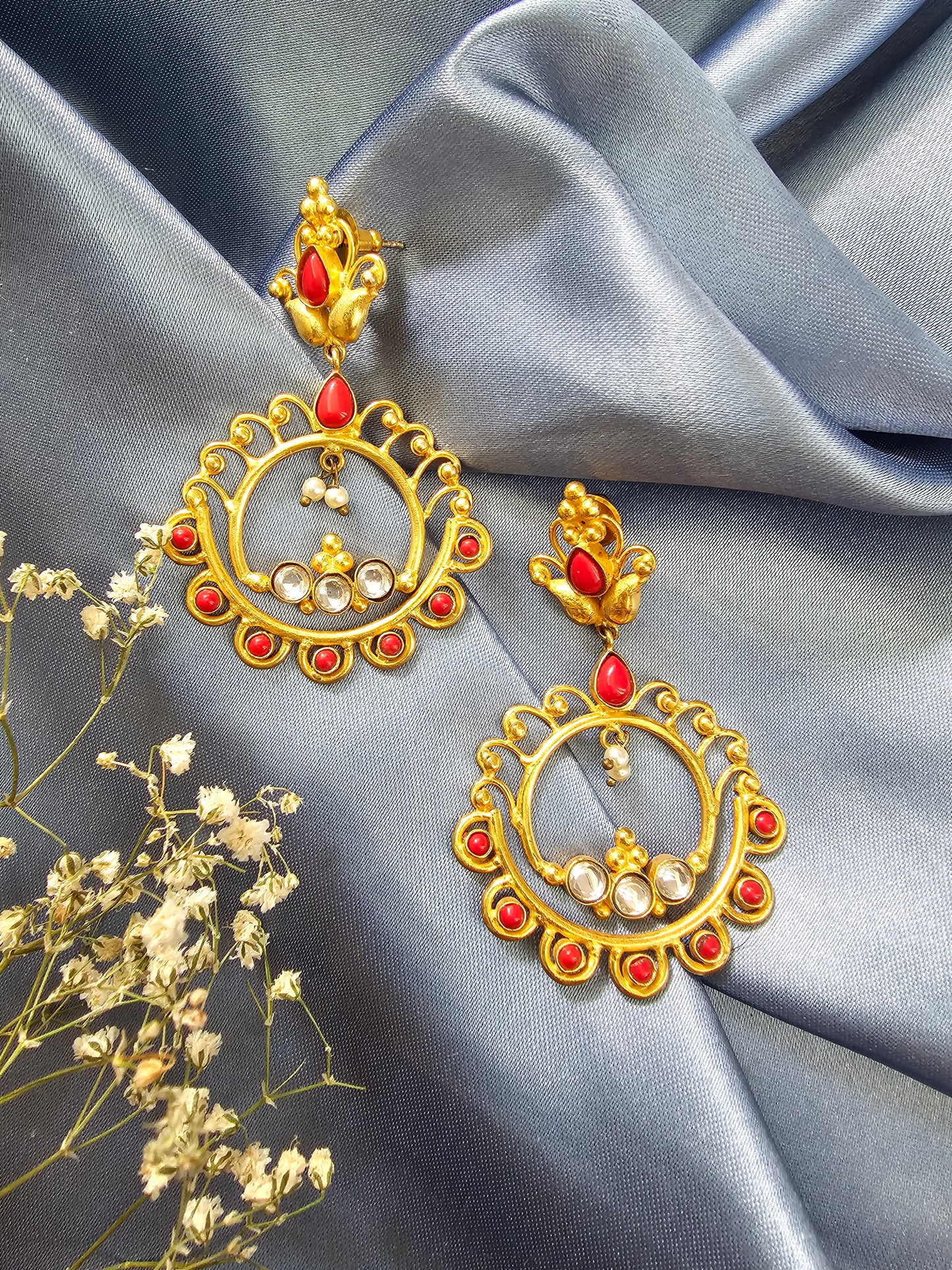 Gold Finish Handcrafted Earring