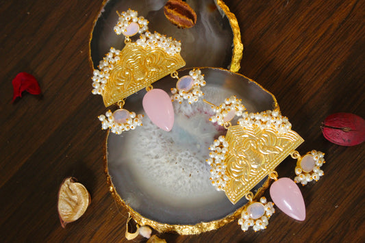 Ethnic Earing With Stone - The Bling Girll