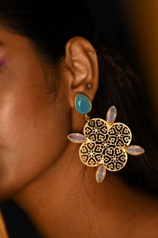 Blue Butterfly Shaped Earring