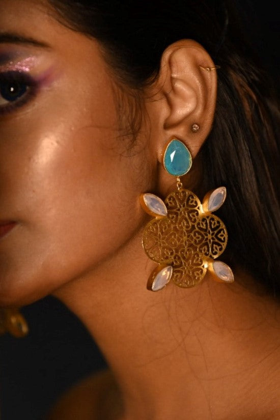 Blue Butterfly Shaped Earring