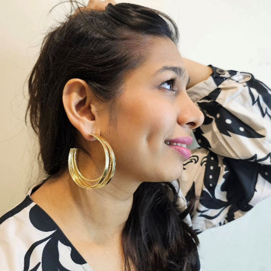 Statement Circle Round Earring