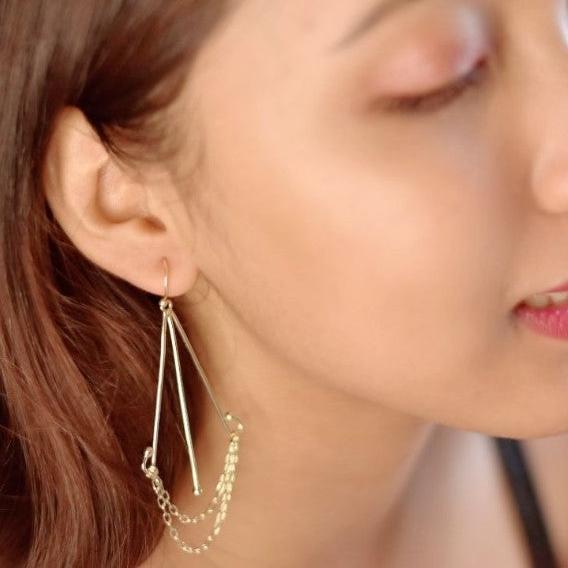 Layered Chained Earring
