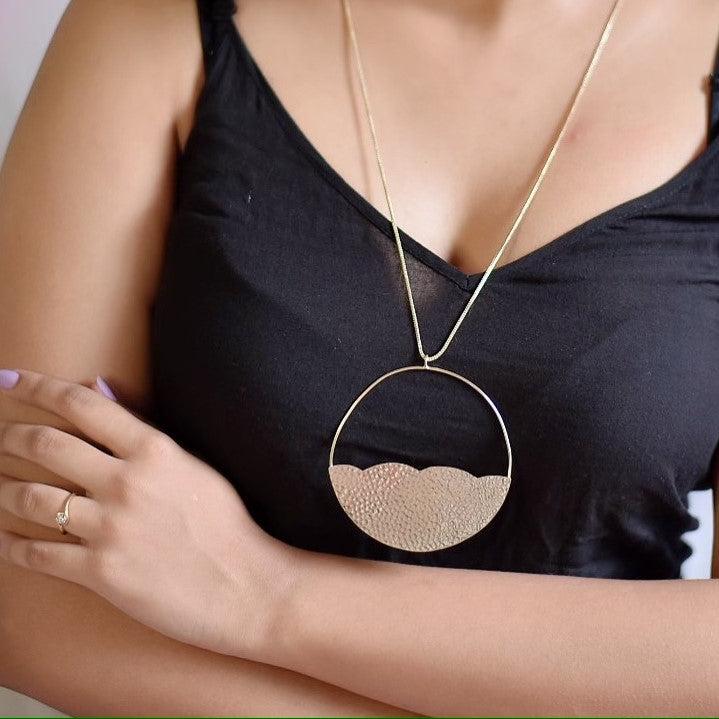 Golden Half Moon Western Neckpiece