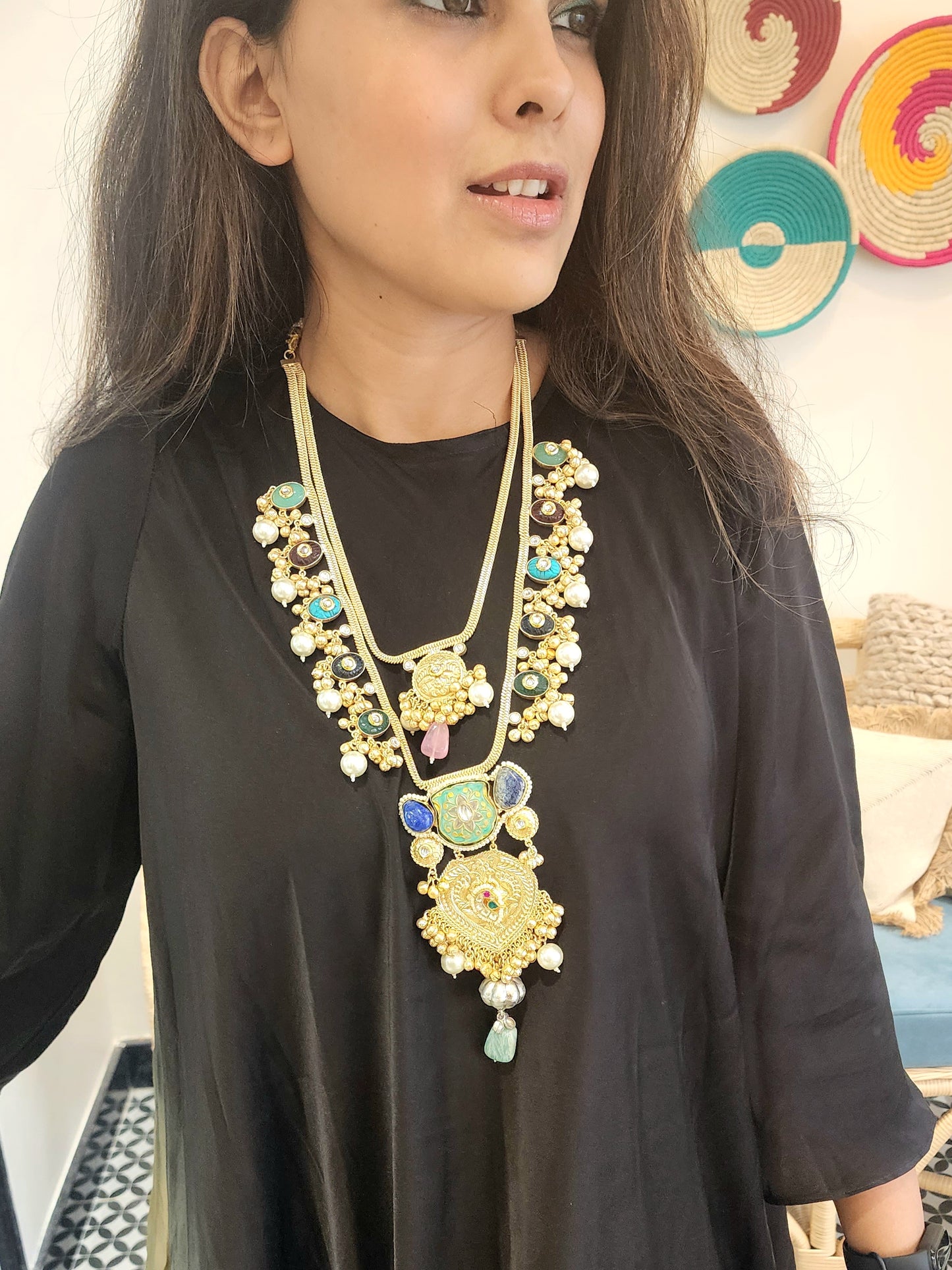 Double Layer Long Neckpiece