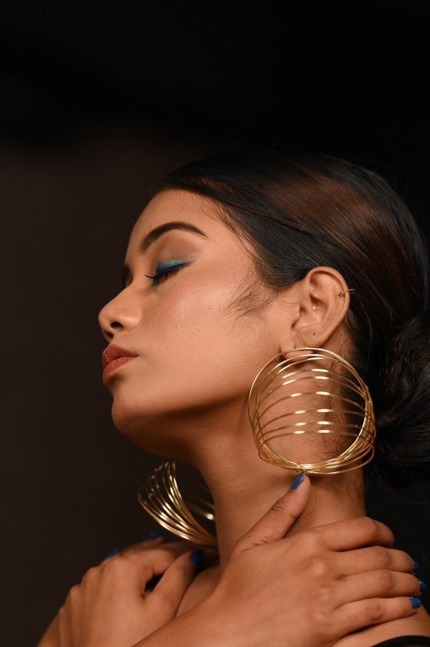 Gold Geomatrica Earring