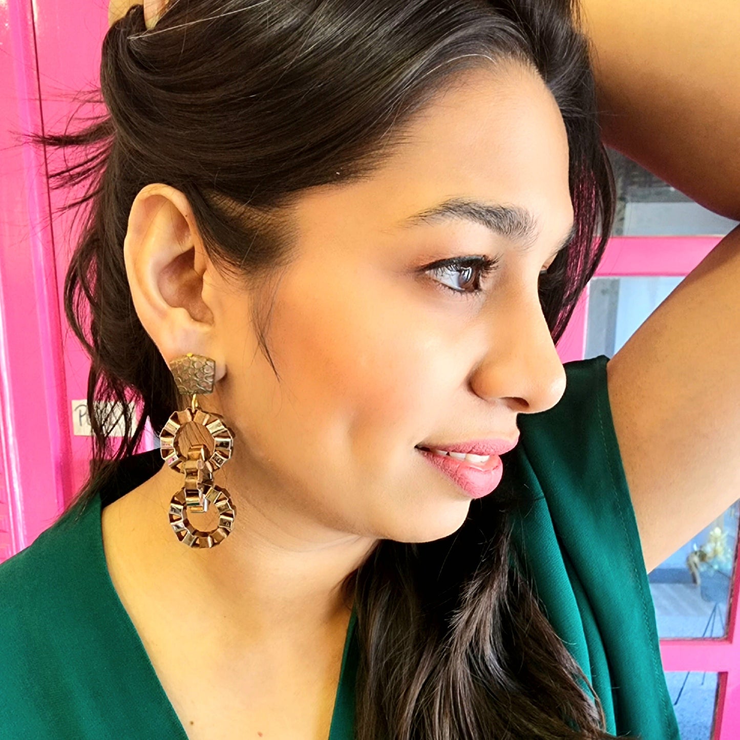 Circular Long Earring